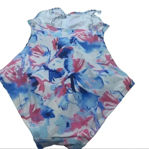 Vince Camuto red,white and blue one piece swimsuit size 10 - Picture 3 of 11